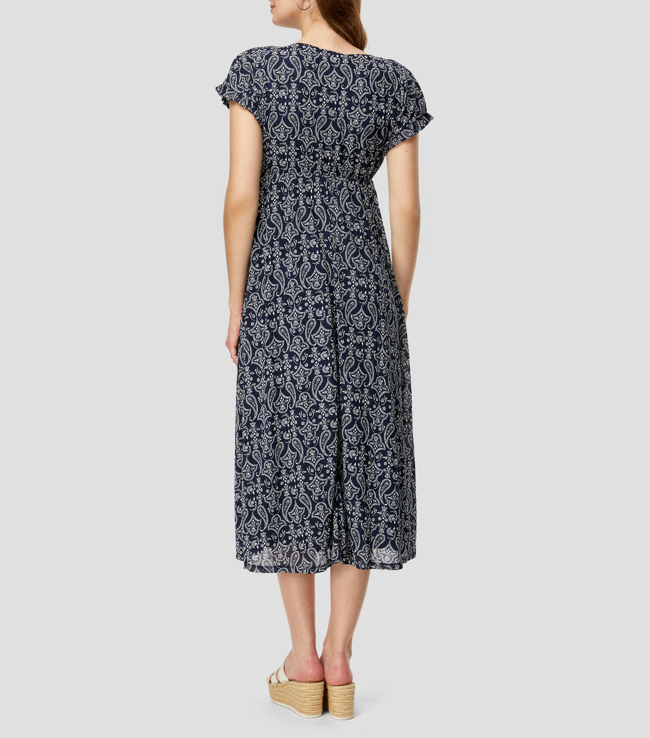 Vestido midi estampado Mujer